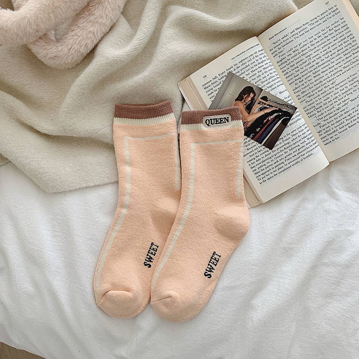 2024 NEW SIMPLE LINES WARM SOCKS_CWMS0665