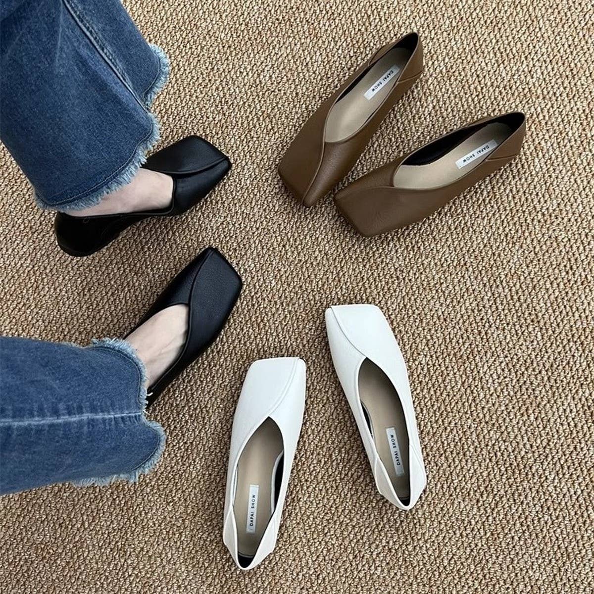 LOW HEEL SOFT SOLE MARY JANE LOAFERS_CWSHF0075