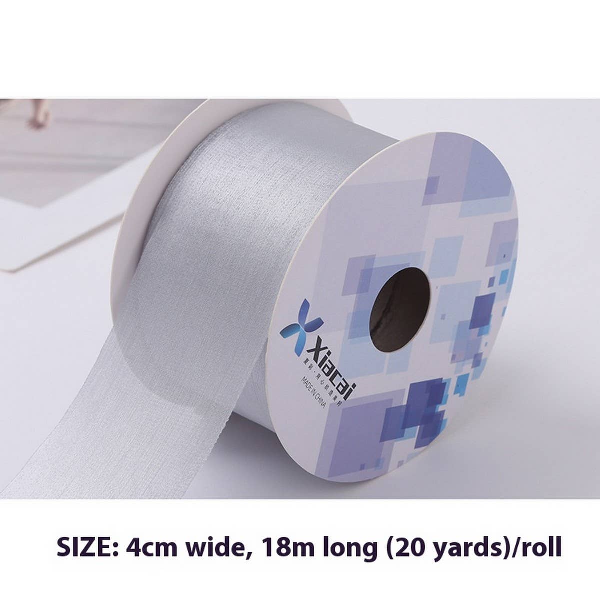 GOLD SATIN FROSTED RIBBON DECORATIVE RIBBON_CWMM5753