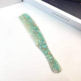 COLORFUL ACETATE FINE TOOTH COMB WITH HANDLE_CWMM6428