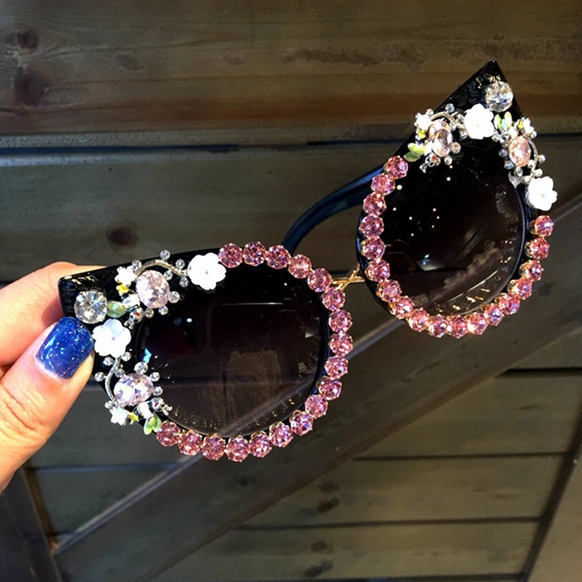 Versatile Flower Diamond Handmade Sunglasses_Cwasg0788