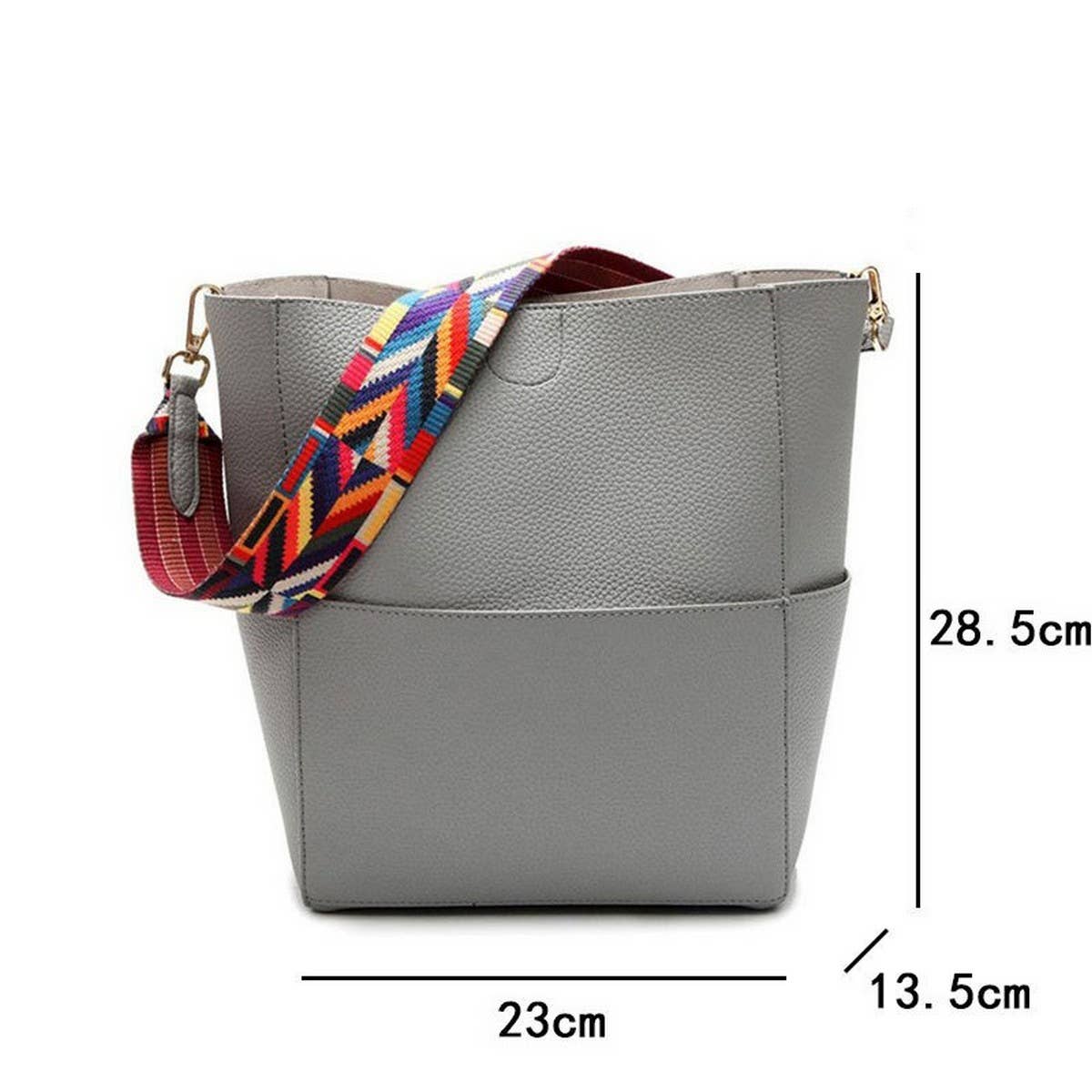 LITCHI PATTERNED LARGE CAPACITY HANDBAG_CWAB1383