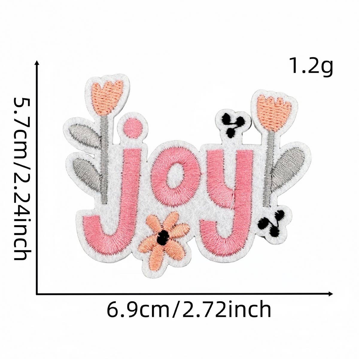 PERSONALIZED COLORFUL ENGLISH EMBROIDERY PATCH_CWMM4029