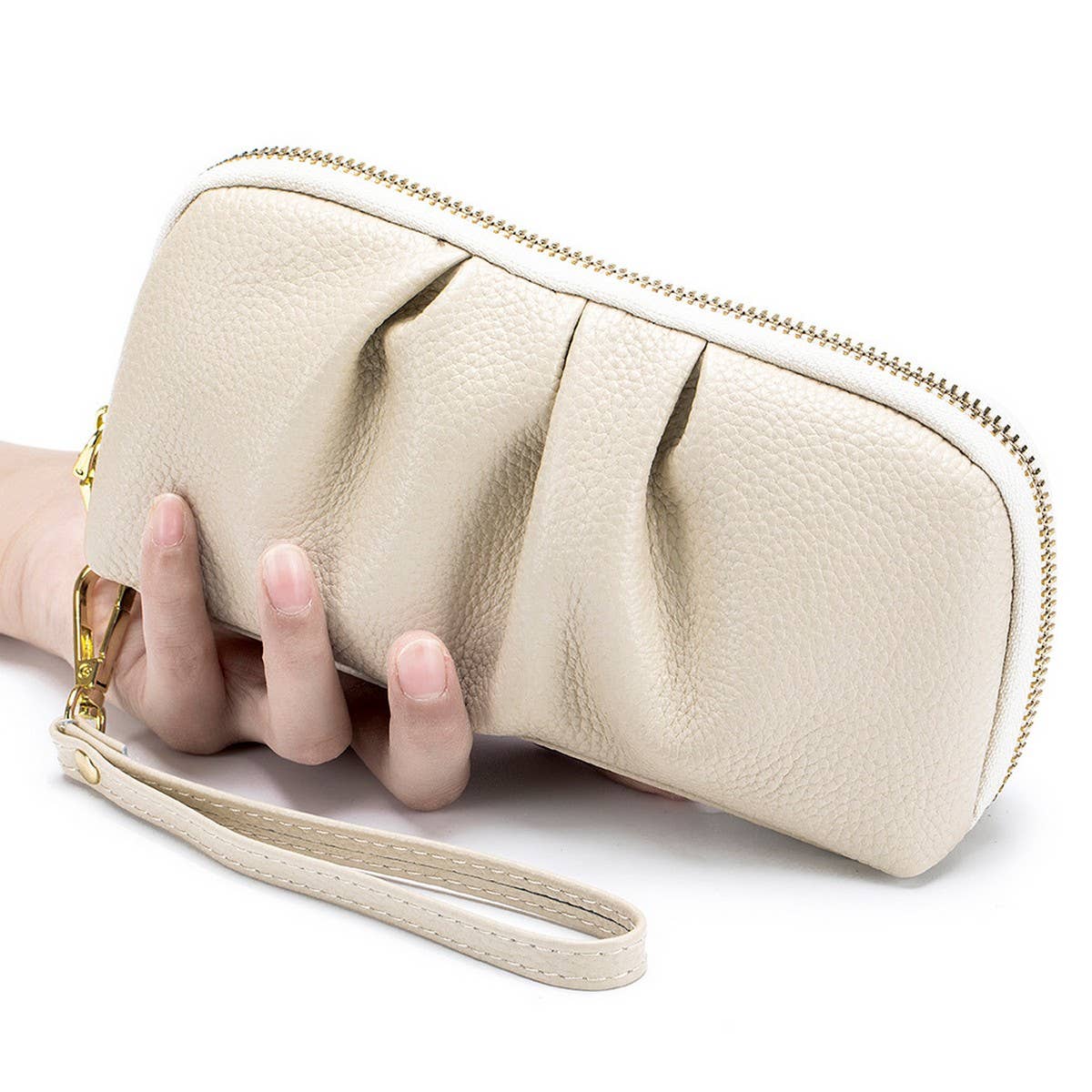 Top Layer Cowhide Fashionable Long Leather Wallet_Cwab3781