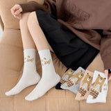 NEW CUTE CARTOON BEAR BONELESS SOCKS FOR WOMEN_CWMS1361
