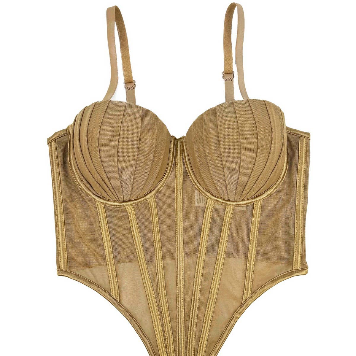 PREMIUM PLEATED HERRINGBONE CORSET WITH COASTERS_CWMM4132