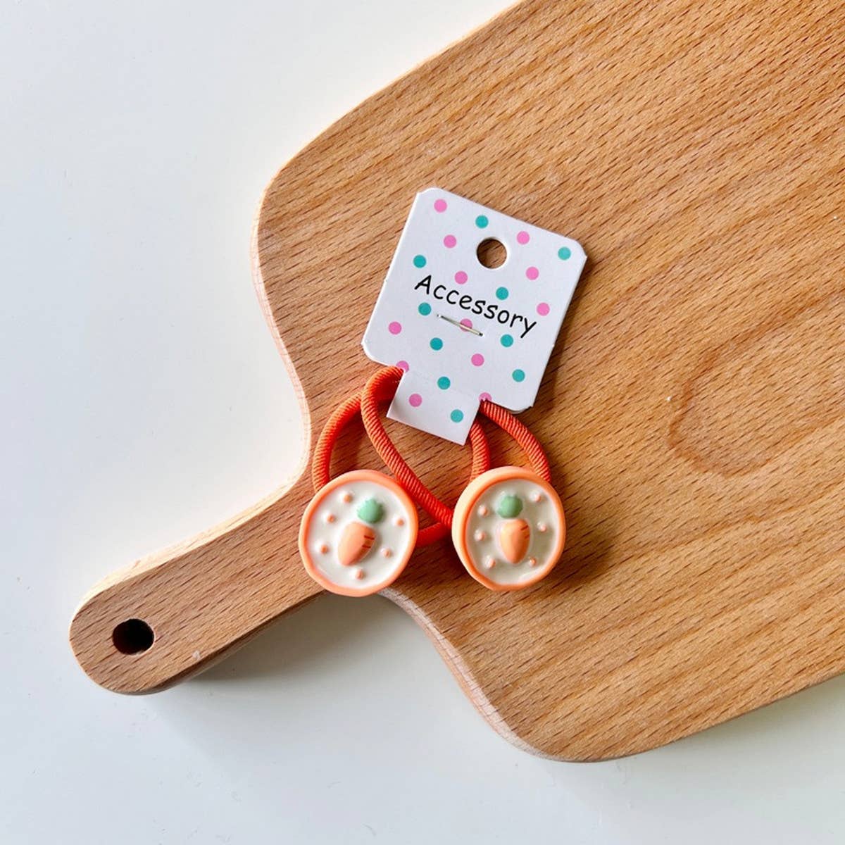 GEOMETRIC PINEAPPLE STRAWBERRY HAIR TIE_CWAHA1857