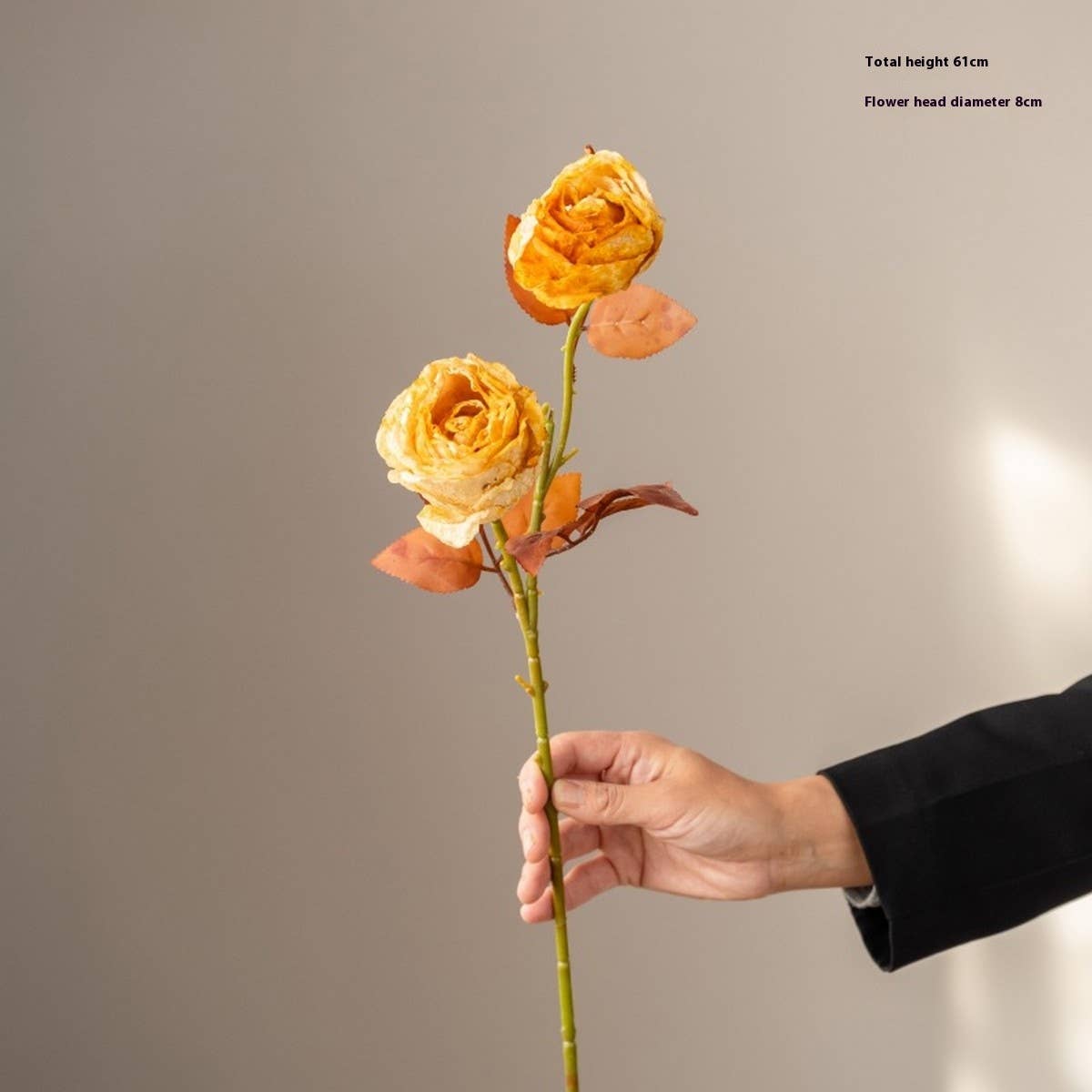 INK STYLED BURNT EDGE ROSE BOUQUET FOR DECOR_CWMM6572