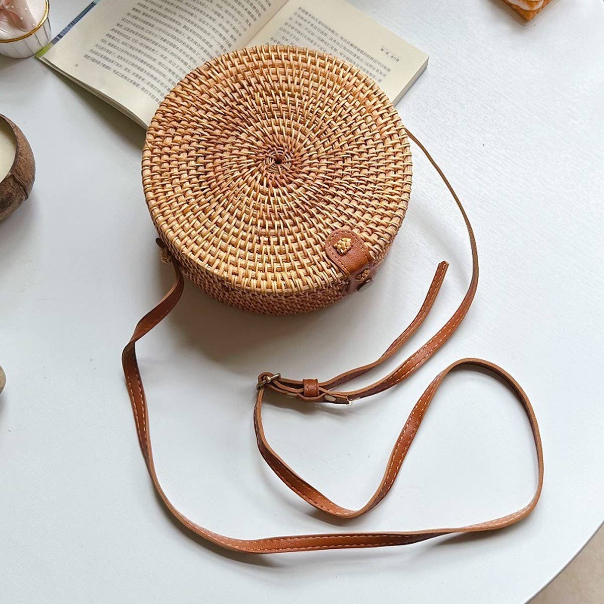 RATTAN BAG CROSSBODY MINI BAG RETRO SINGLE BAG_CWMM4548