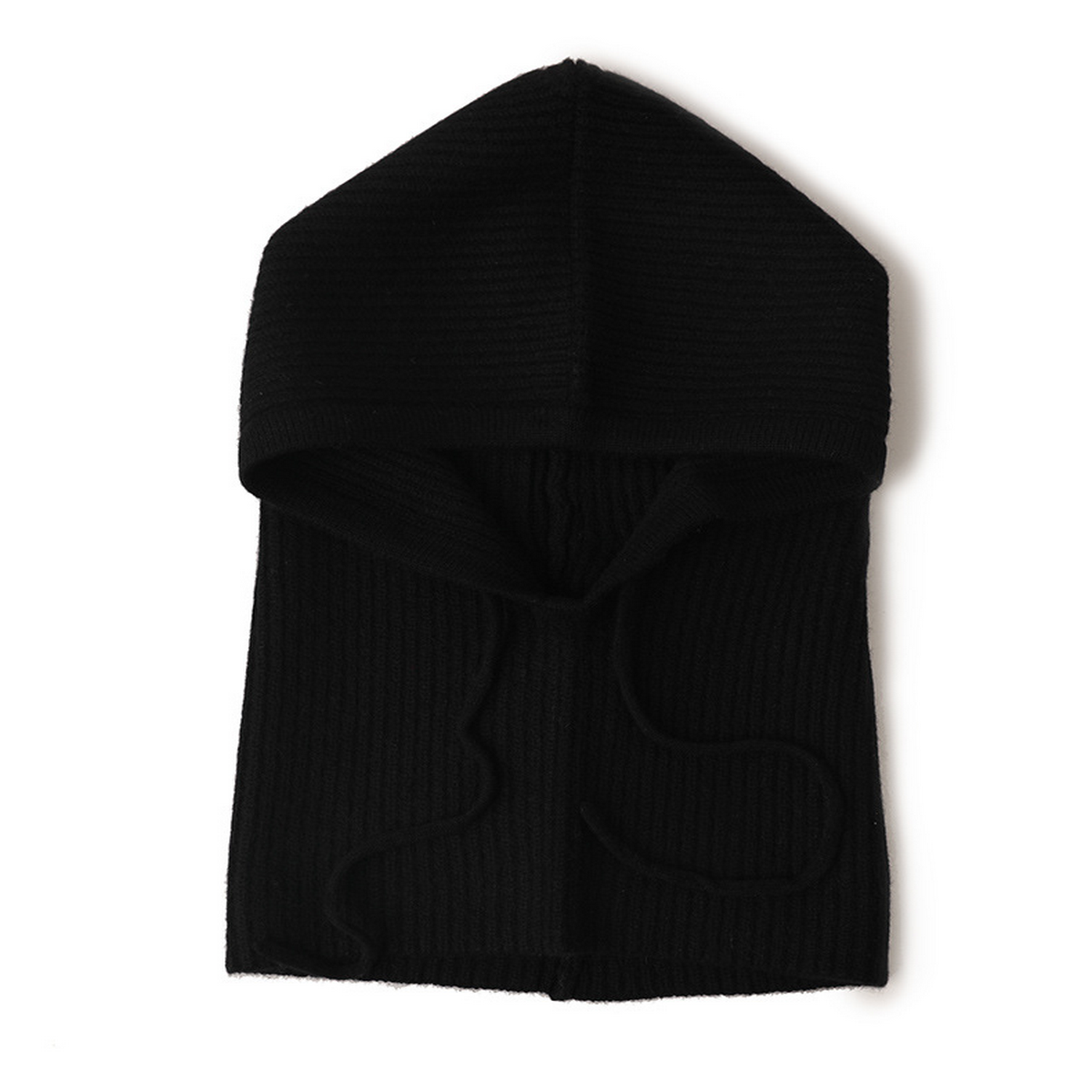 CASHMERE BALACLAVA HAT KNIT HOOD SCARF FOR HER_CWAH3994