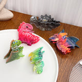ACRYLIC DINOSAUR HAIR CLAW CUTE FUN SHARK CLIP_CWAHA2072