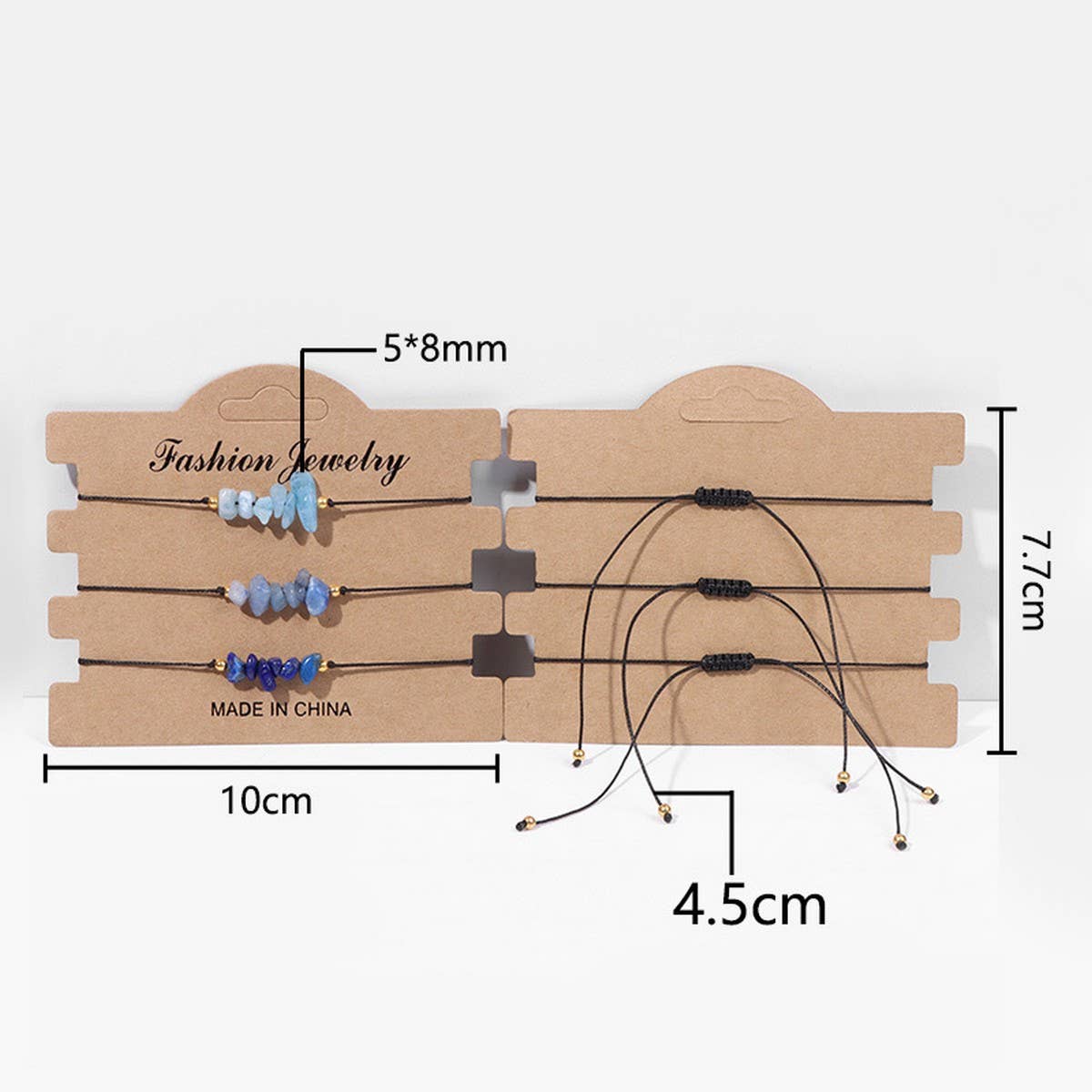 CRUSHED STONE TRIO BRAIDED BRACELET_CWAJE2103