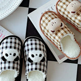CUTE PANDA COTTON NON SLIP SLIPPERS FOR WOMEN_CWMM2949