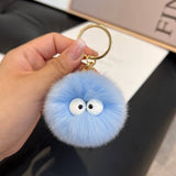 CUTE LITTLE FUR BALL CAR KEYCHAIN BAG PENDANT GIFT_CWMM2514