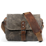 Waterproof Waxed Canvas Dslr Camera Satchel_Cwab5557