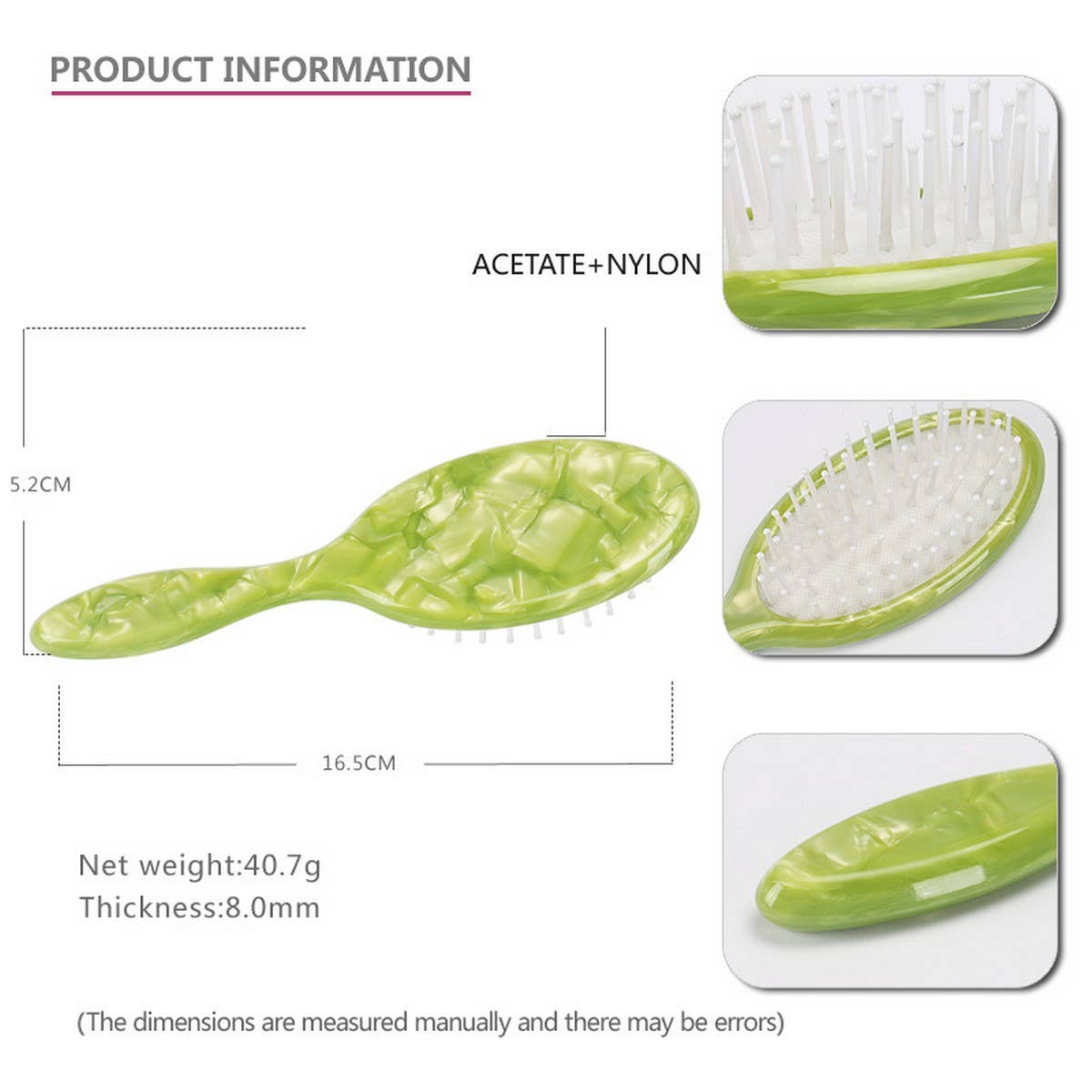 ACETATE 8MM AIR CUSHION COMB CURLING COMB_CWAHA4178