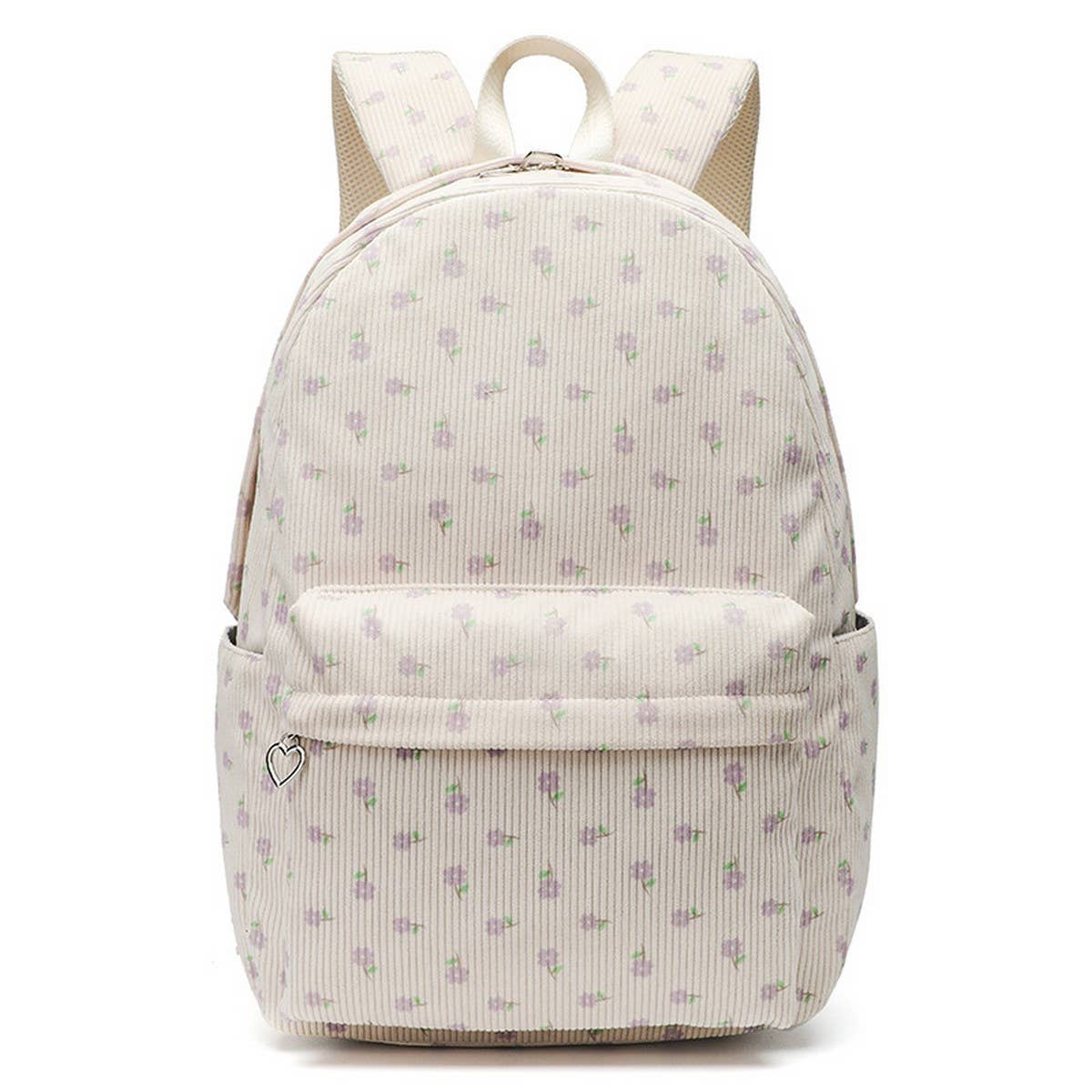 CORDUROY FLORAL BACKPACKS FOR SCHOOL GIRLS LARGE_CWAB5386