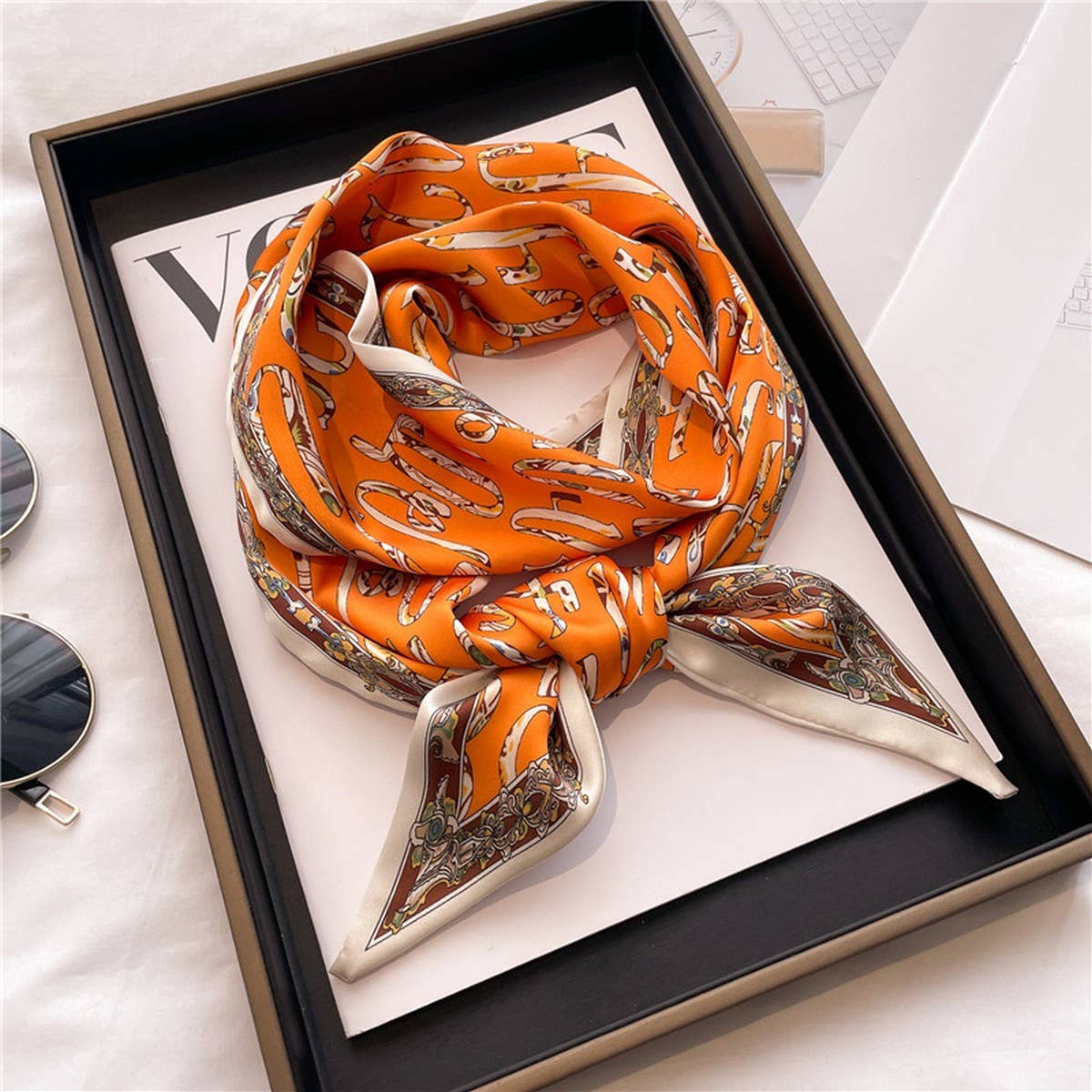 FASHIONABLE AND VERSATILE DOUBLE LAYER HEAD SCARF_CWASC1513