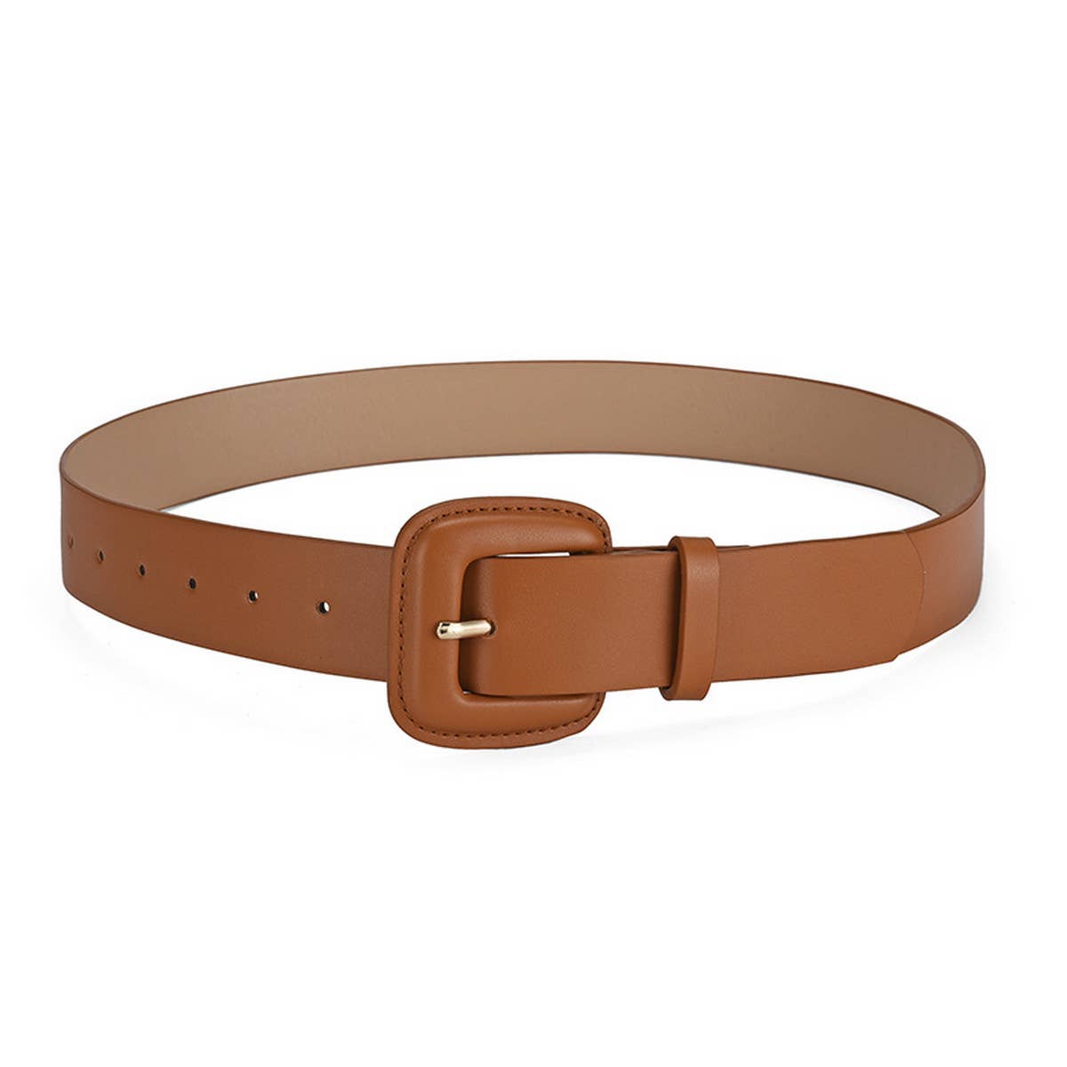 Women New Fashion Buckle Simple Belt_Cwabe0369