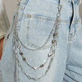 MULTI LAYERED RHINESTONE METAL TROUSER CHAIN_CWMM4890