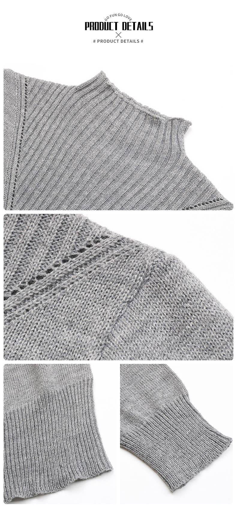 Solid Color Knit Half Turtleneck Dress