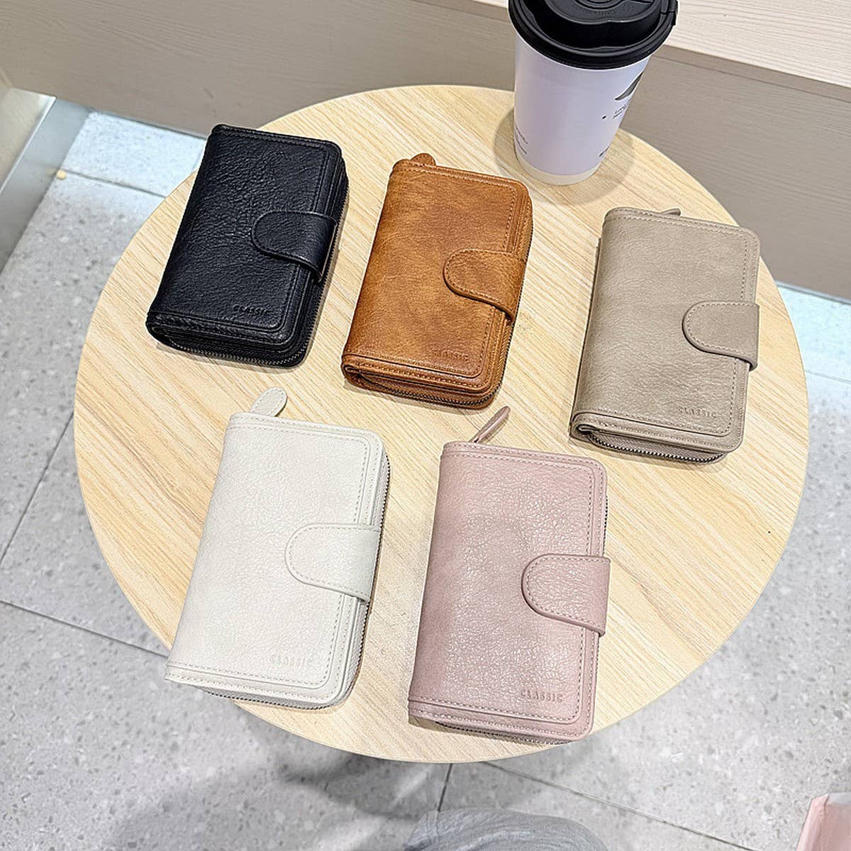 New Forest Style Retro Vertical Zipper Wallet_Cwab06250