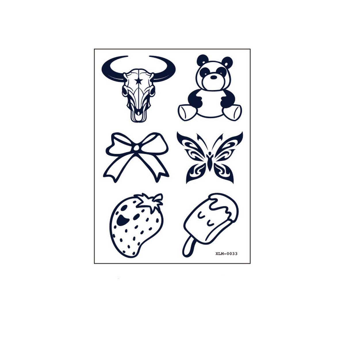 GARDENIA BLUE JUICE TATTOO STICKERS WATERPROOF_CWMM8359