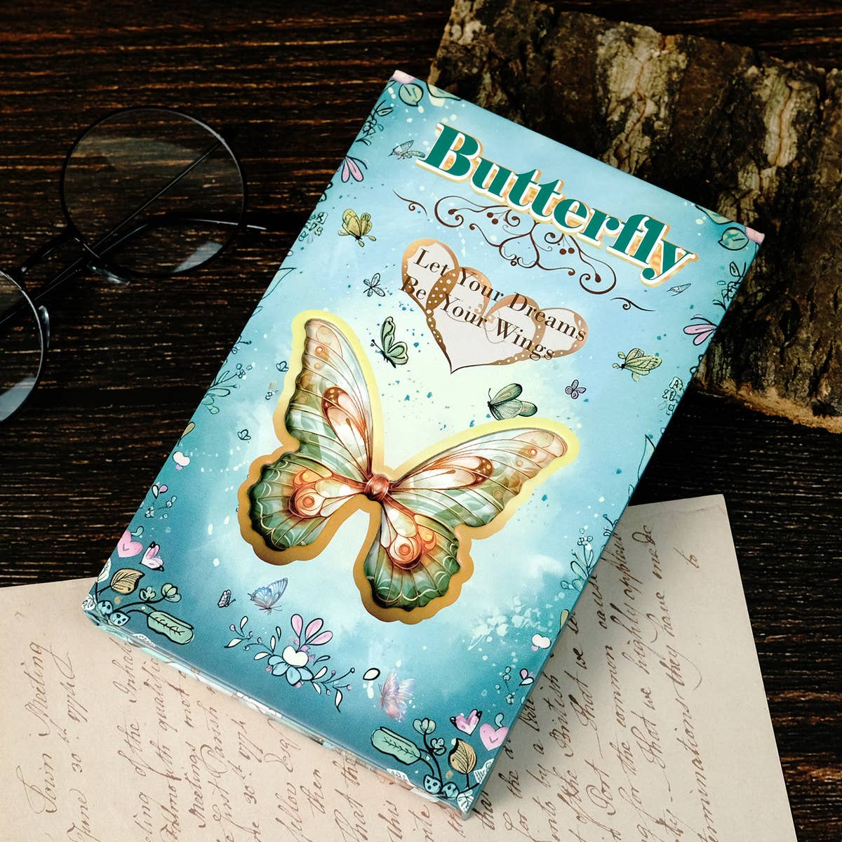 SUN BUTTERFLY SERIES PORTABLE TRIFOLD NOTEBOOK_CWMM1841