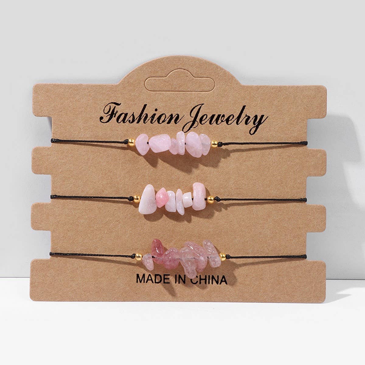 CRUSHED STONE TRIO BRAIDED BRACELET_CWAJE2103