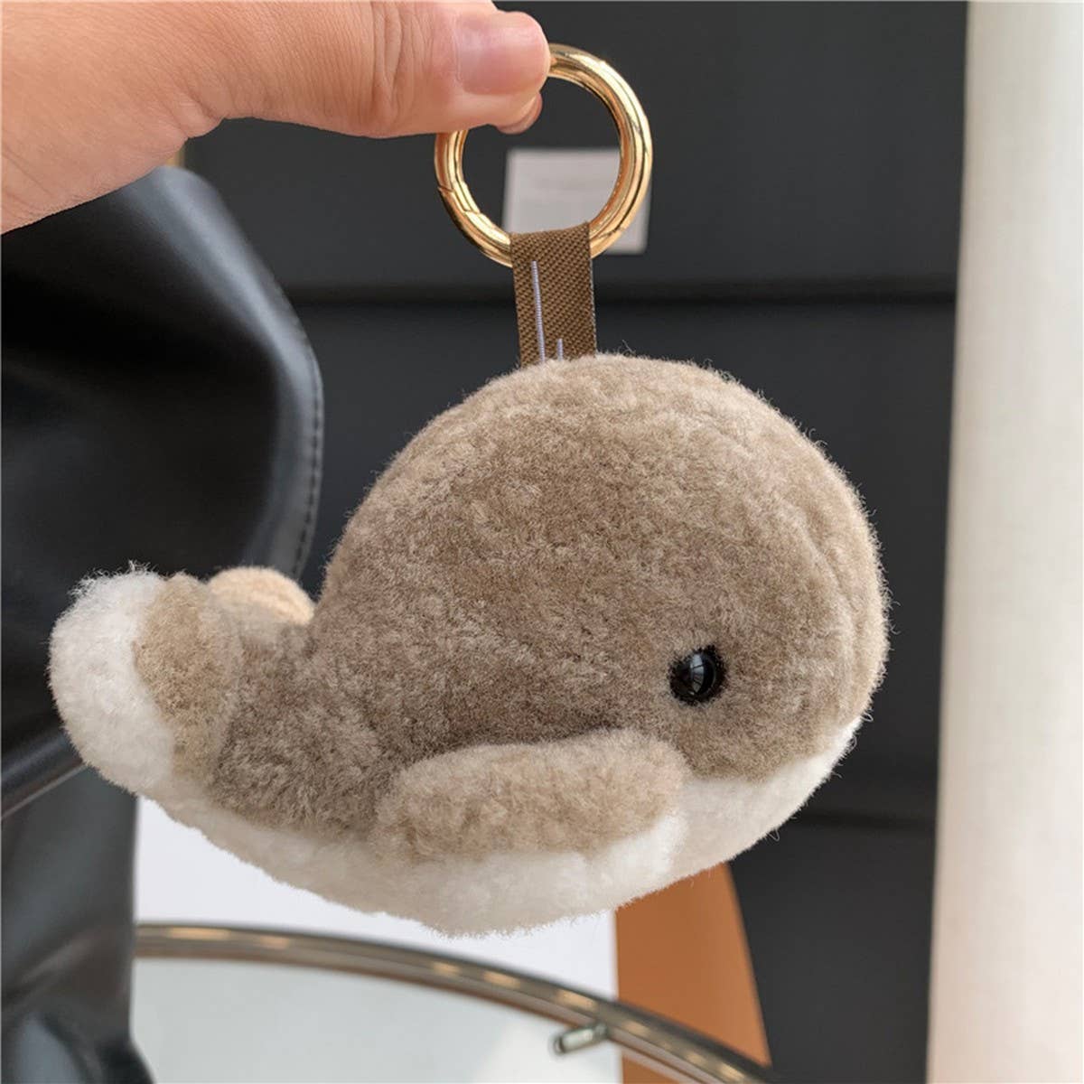 CUTE PLUSH BABY WHALE CAR KEYCHAIN PENDANT_CWMM2479