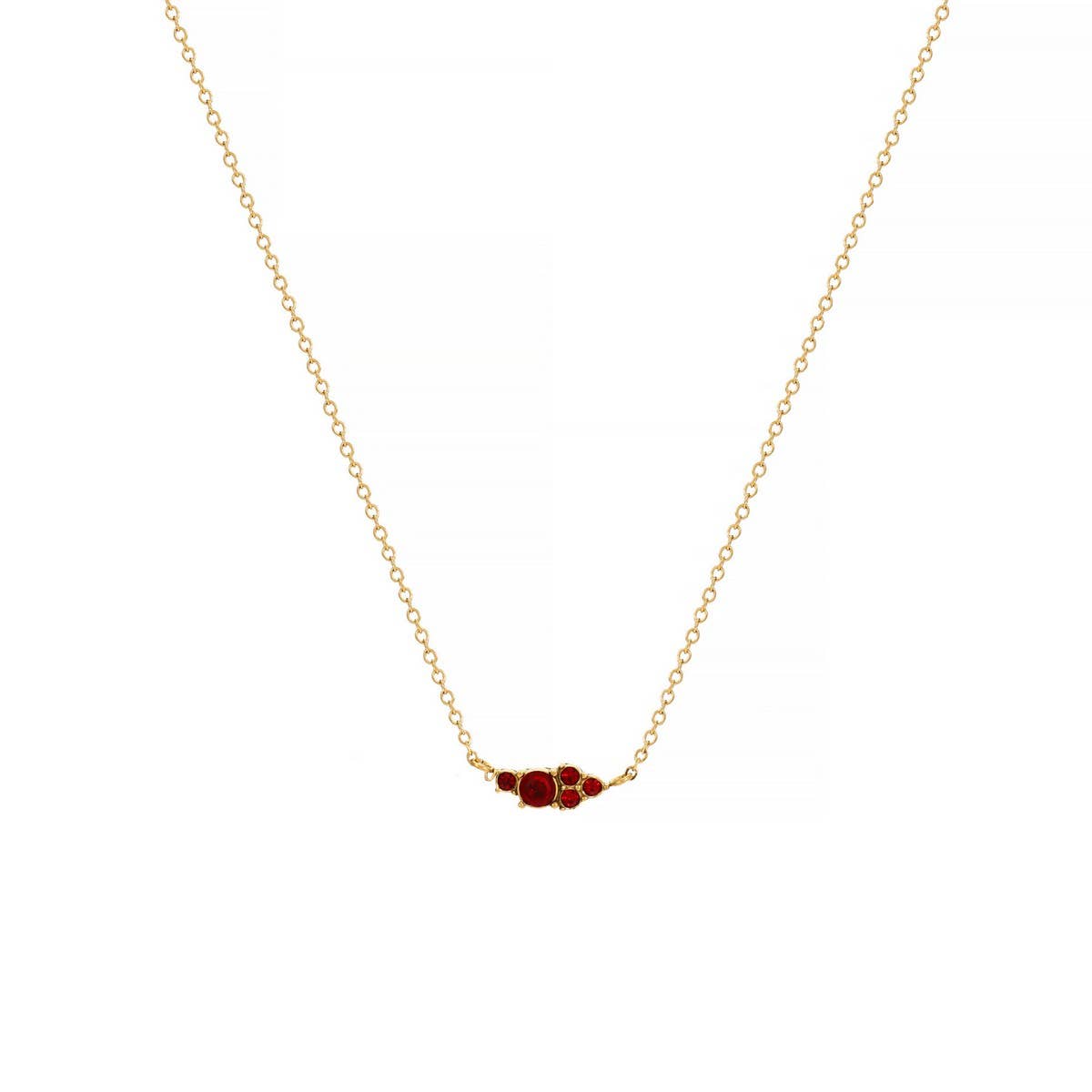 CLASSIC SIMPLE COLORFUL BIRTHSTONE NECKLACE_CWMM5669