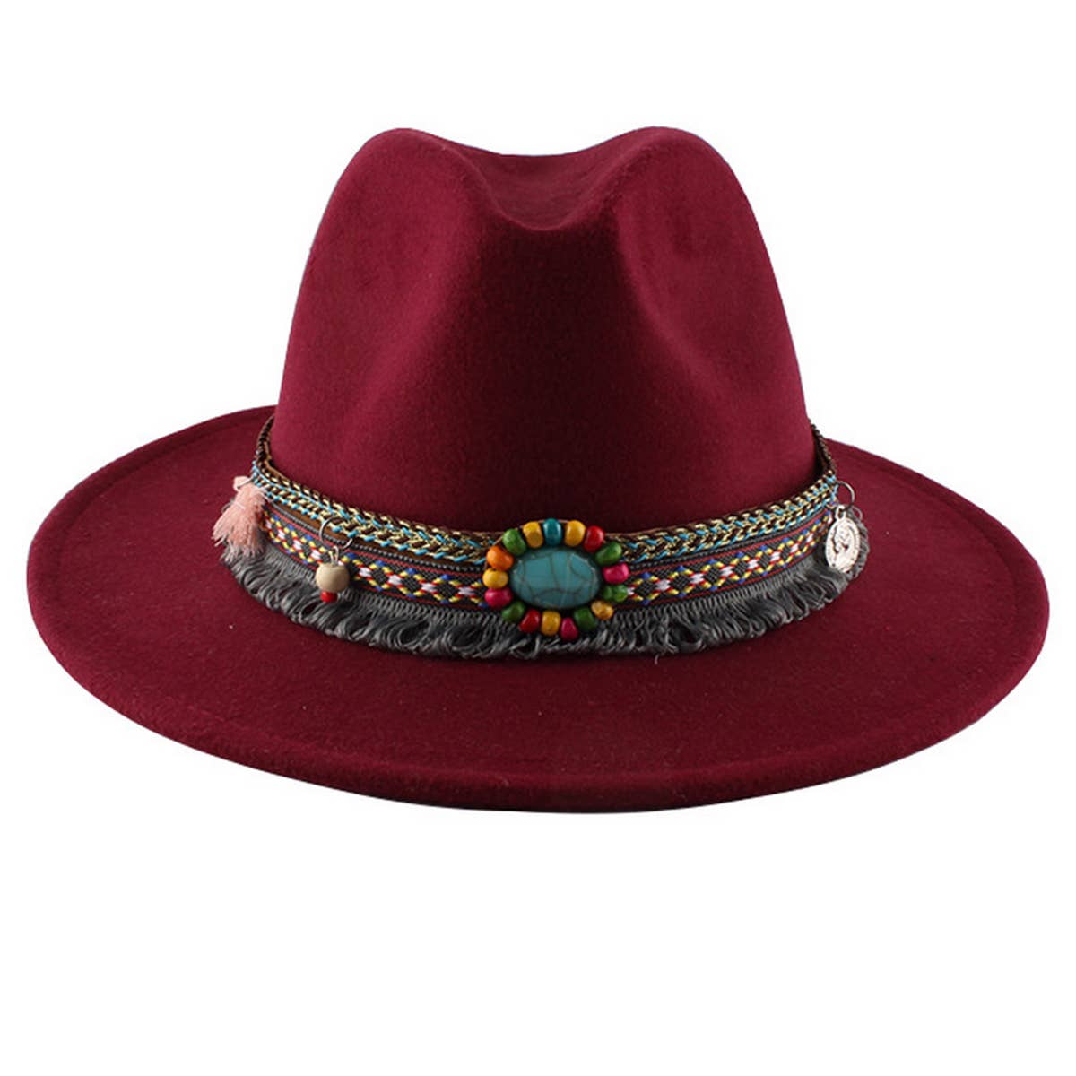 Women Retro Warm Felt Hat Jazz Hat_Cwah0753