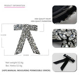 DIAMOND BOW HAIR ACCESSORY TOP CLIP PONYTAIL CLIP_CWAHA4415