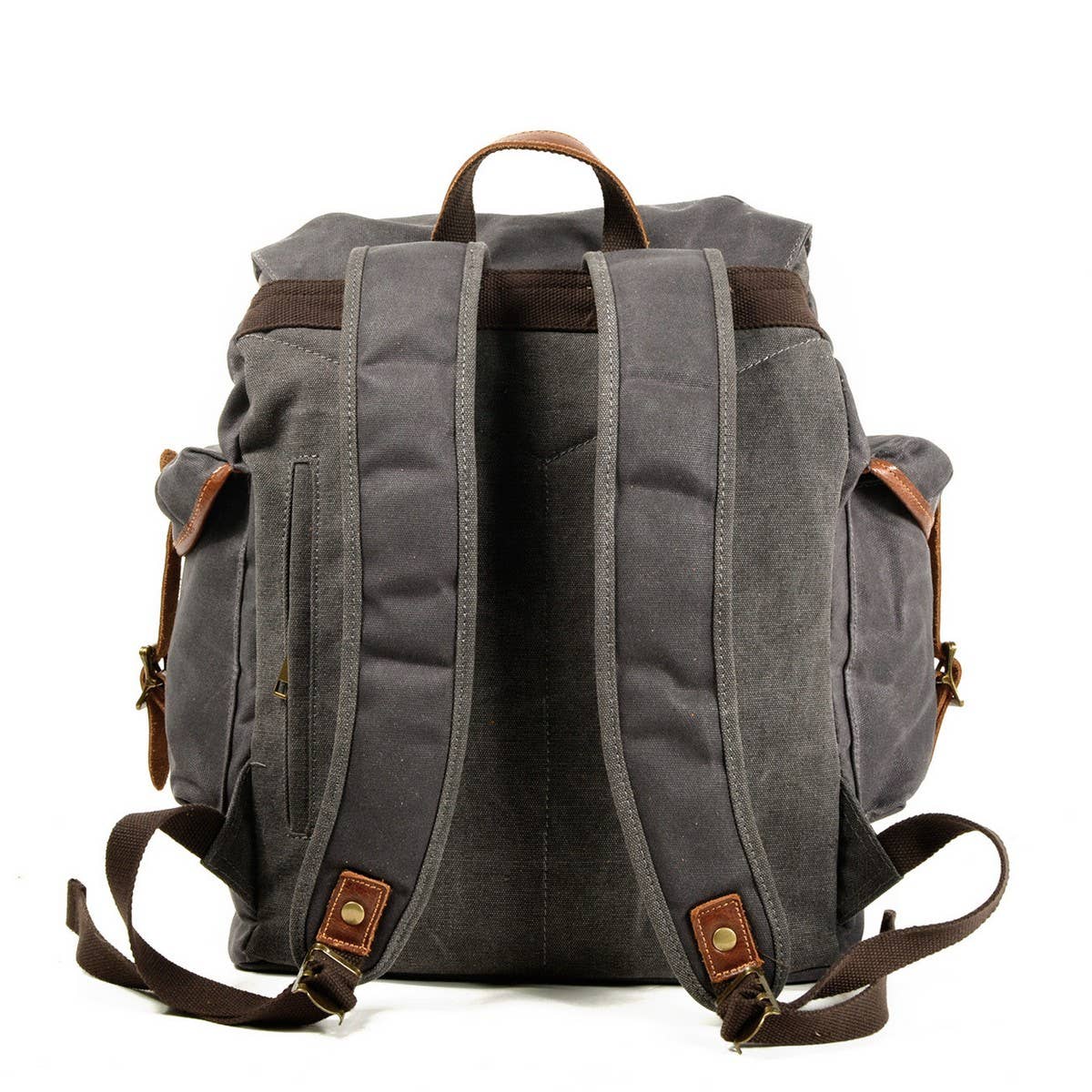 RETRO MILITARY CANVAS BACKPACK FOR MEN_CWAB5522