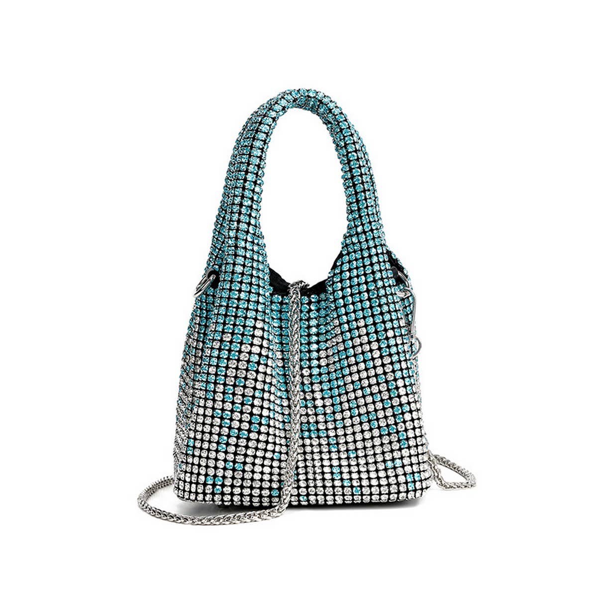 LADIES GRADIENT RHINESTONE PORTABLE EVENING BAG_CWAB3584