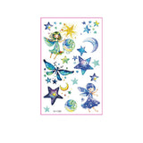 KIDS GLITTER TATTOO STICKERS BEAR BUTTERFLY STARS_CWMM8362