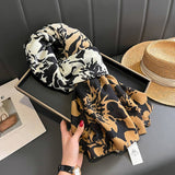 Autumn Cotton Linen Scarf Shawl Wrap For Women_Cwasc0586