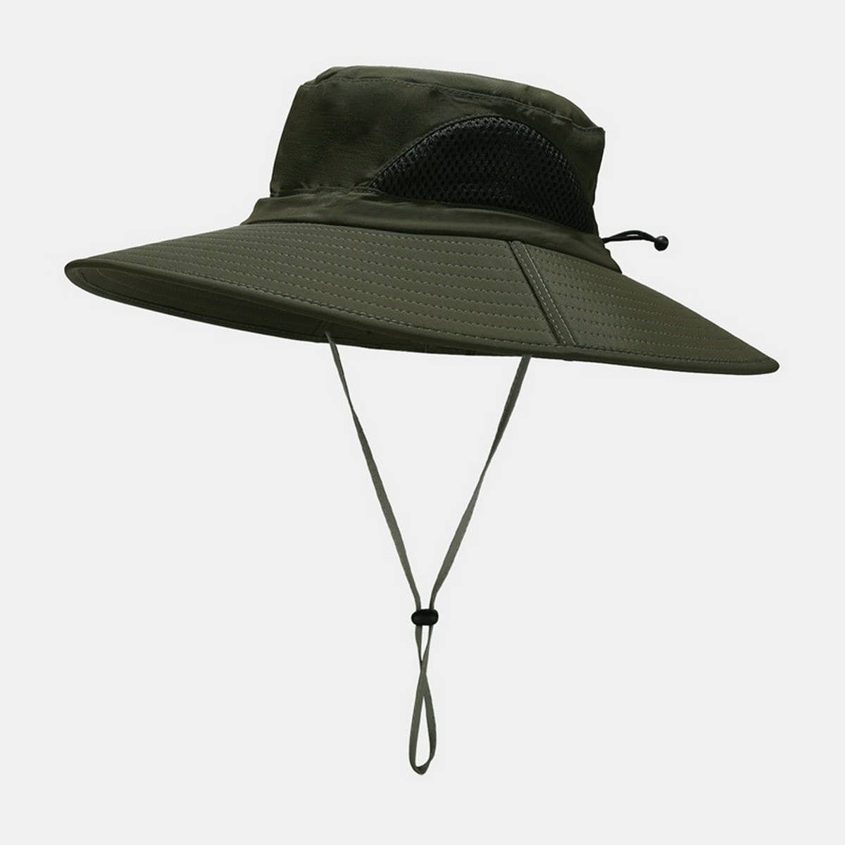 NYLON QUICK DRY WIDE BRIM SUN HAT FOR HIKING_CWAH3893