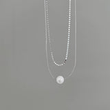 DOUBLE FRESHWATER PEARL NECKLACE_CWAJE1274