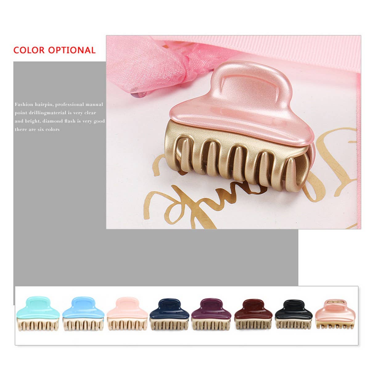 ACETATE GLOSSY MEDIUM SIZE HAIRPIN_CWAHA4242