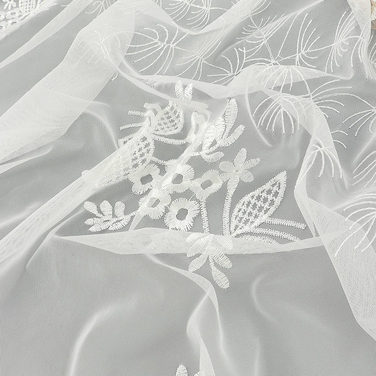 LACE PRINT BREATHABLE TRIANGLE SCARF VEIL_CWMM1992