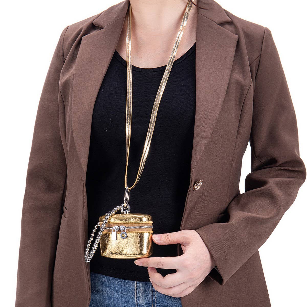 FASHION LEATHER POUCH PEARL BRACELET DESIGN_CUAB00387