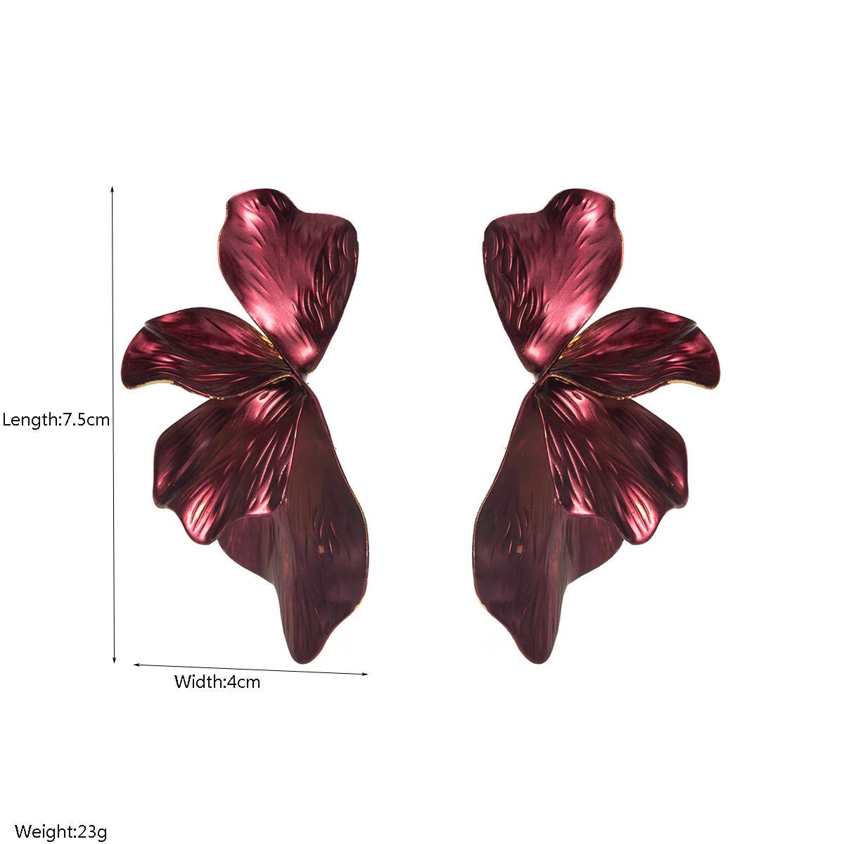 Baroque Petal Layered Earrings Vintage Style_Cwaje05873