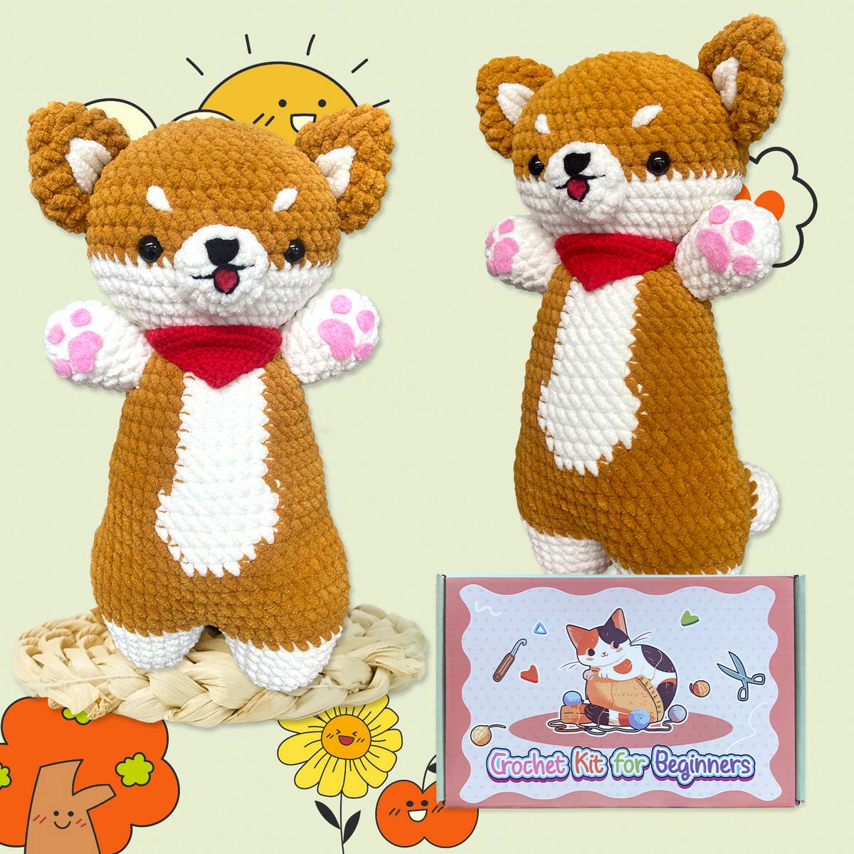 HAND WOVEN DIY CROCHET DOLL MATERIAL KIT_CWMM1870