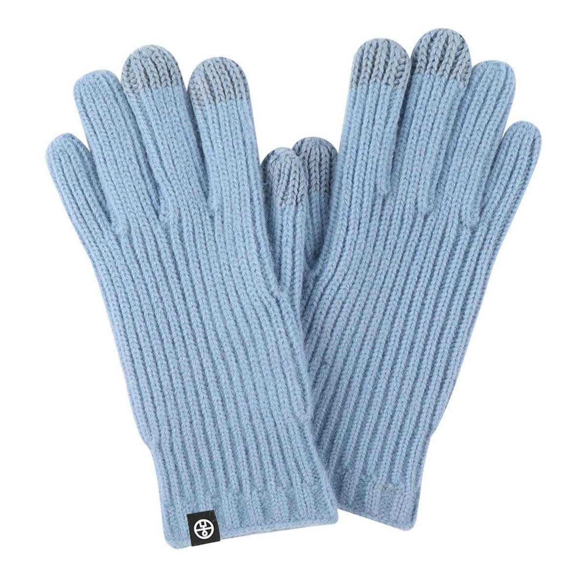 SOLID COLOR VERTICAL STRIPED TOUCH SCREEN GLOVES_CWAG0386