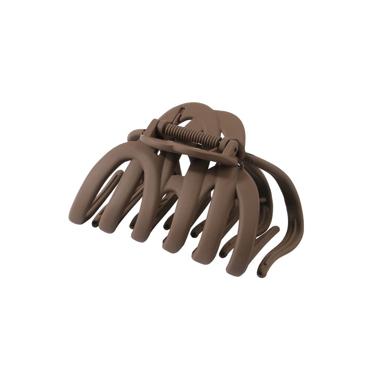 MATTE PUMPKIN HAIR CLAW LARGE RETRO PLASTIC CLIP_CWAHA0461