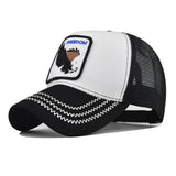 SUMMER NEW ANIMAL EMBROIDERED MESH TRUCKER HAT_CWAH1361