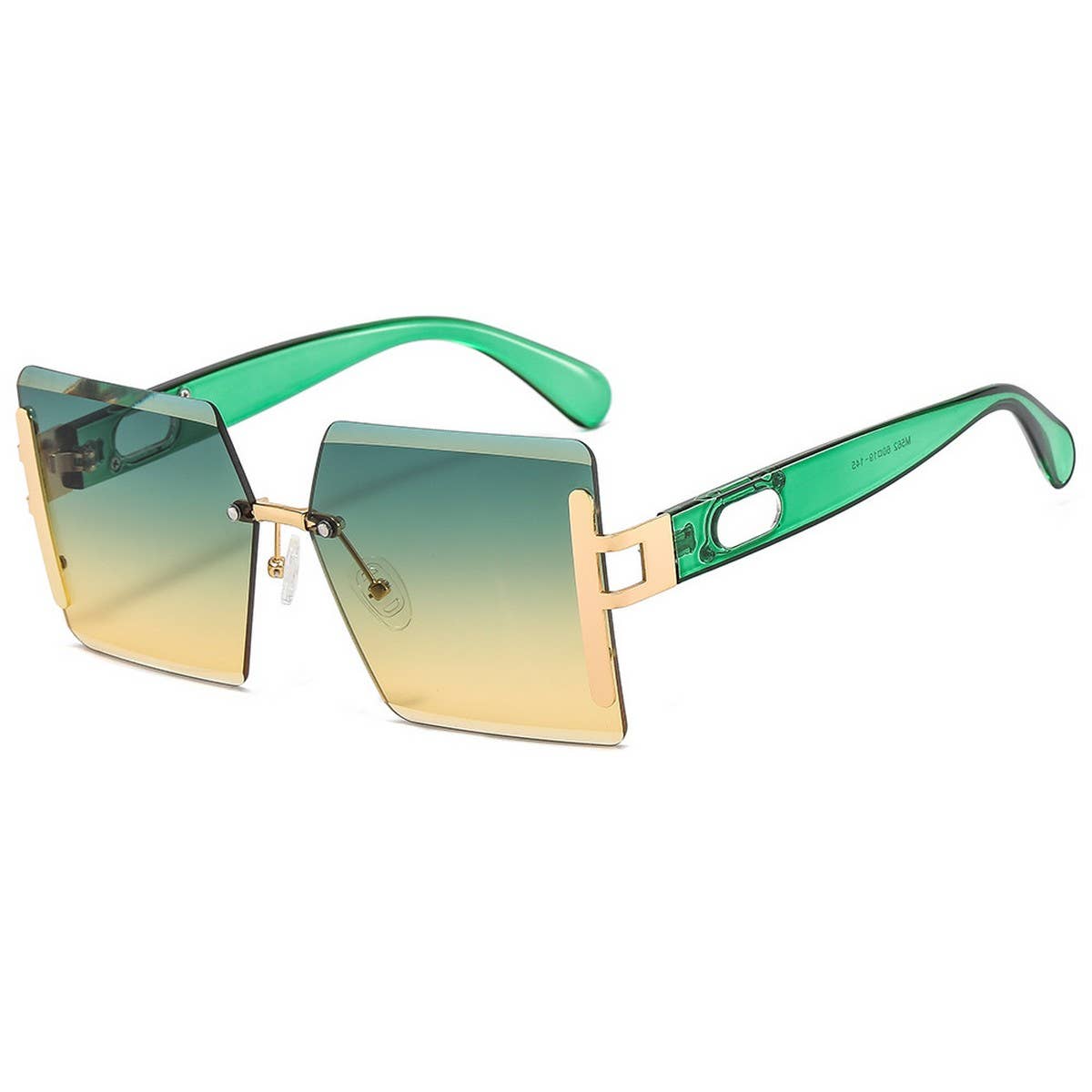RIMLESS CUT EDGE OCEAN LENS SUNGLASSES UNISEX_CWASG1164