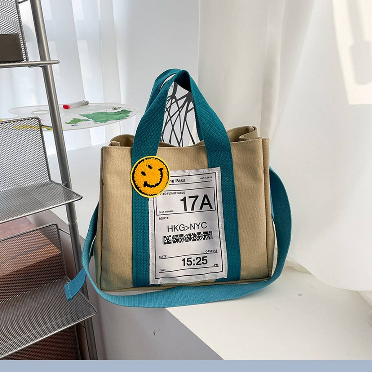 LARGE CAPACITY CUTE CANVAS SHOULDER BAG TOTE BAG_CWAB1674