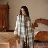 COLORBLOCK PLAID FAUX CASHMERE SCARF FOR WINTER_CWASC2320